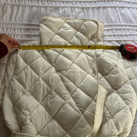 Athleta whisper featherless quilted wrap jacket coat - Picture 5 of 6